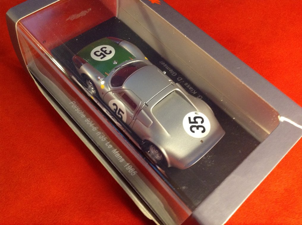 Spark 1:43 - Rennwagenmodell - ref. #S3444 Porsche 904/6 Sport 24h Le Mans 1965 #35 Günther Klass/Dieter Glemser - Ausgezeichnete Qualität - Limitierte Auflage - Heute schwer zu finden. #3.2