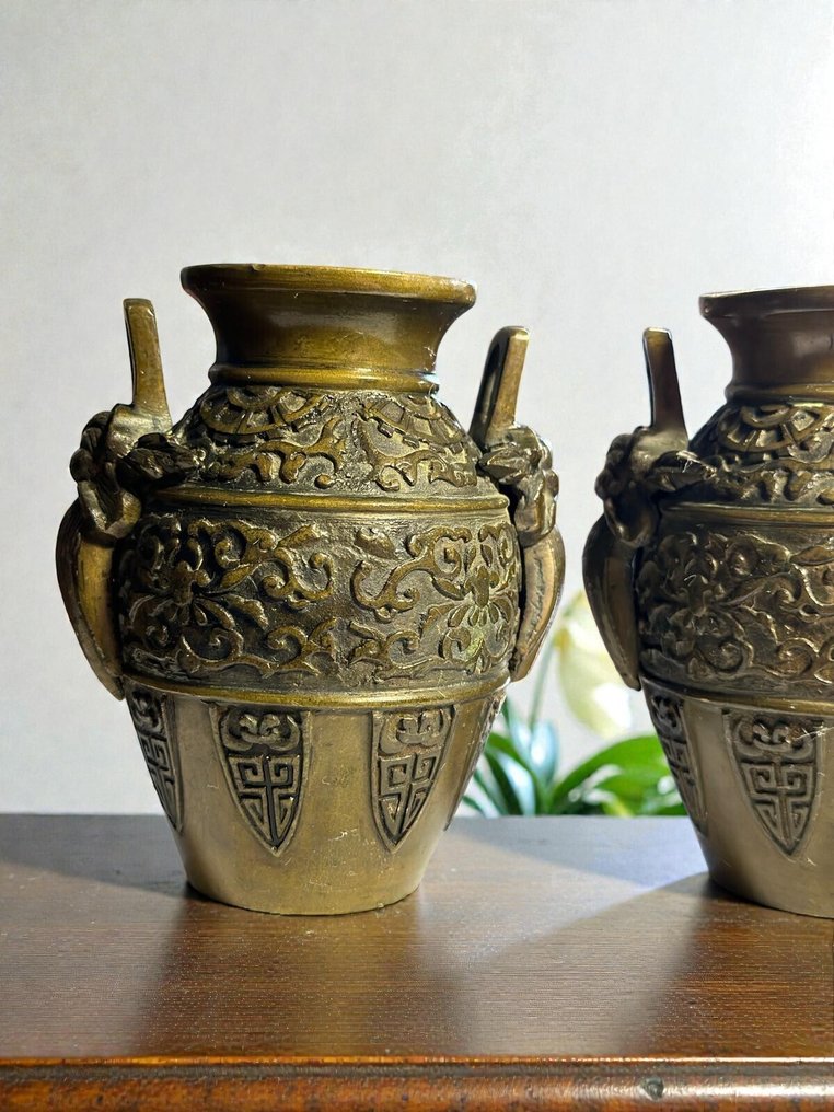 铜制花瓶 - 銅 - 日本 - 明治時期（1868-1912） #2.1