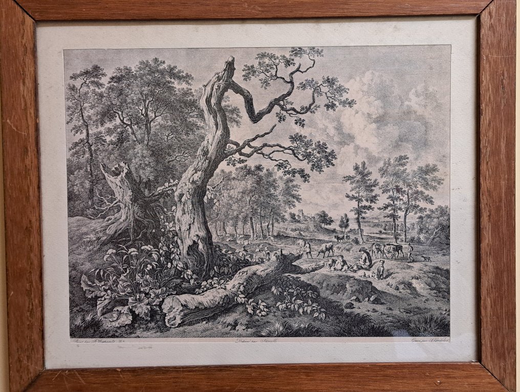 Anthonie Waterloo (1610-1690), after - Aert van der Neer (XVII) - Master olandese : 3 acqueforti paesaggi #1.0