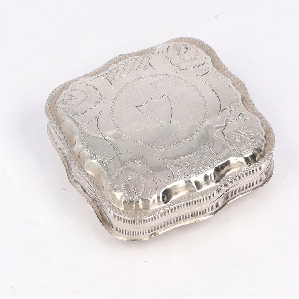 NO RESERVE - Abraham van der Sluijs - 1865 - Piparminttulaatikko - .833 hopea #1.0