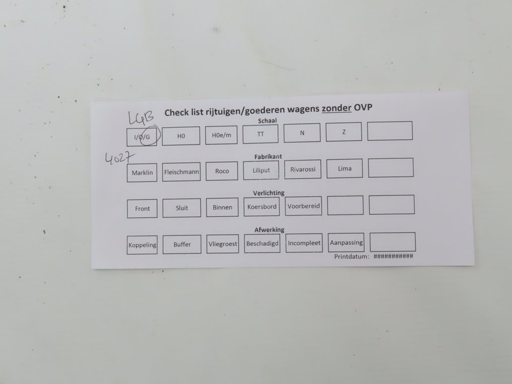 LGB G - 4027 - Godsvagn för modelltåg (1) - 2-sitsig godsvagn - MOB #3.2