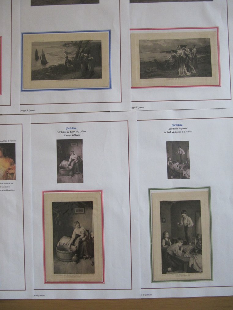 意大利, 法国 - 描绘艺术作品的明信片 - 明信片 (18) - 1910-1920 #1.0