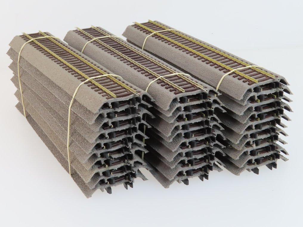 Roco H0 - 42510 - Modeltog skinner (44) - 44-delt railkavel med rette railstykker, Roco Line #4.3