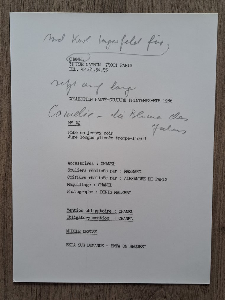 Dick Ballarian - Collection 1985 CHANEL #4.3