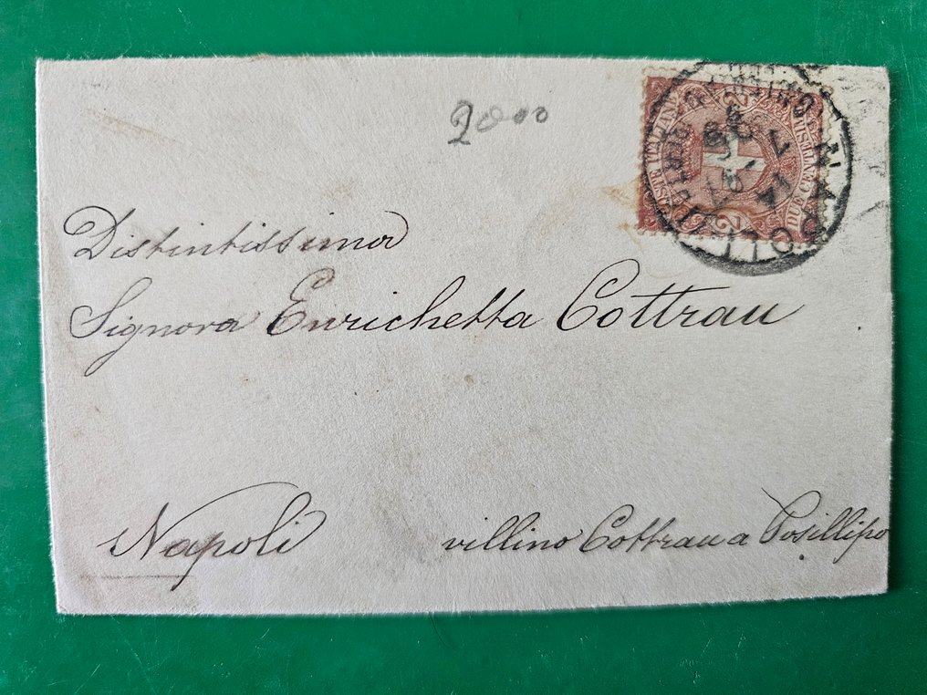 義大利王國  - 信封、信件、明信片、挂号信、手稿、明信片、孤立的、邮政史 #1.0