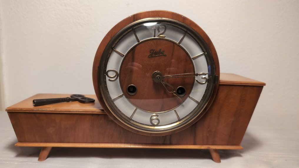 Ceas - Lemn, Alamă - 1940-1950 - Juba Pendule asimetric #1.0