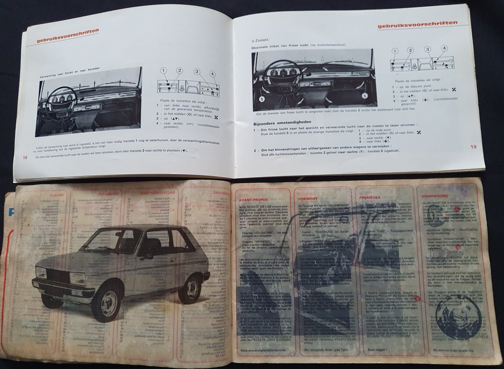 Peugeot, Renault en Simca Instructieboekjes - Brochure - 1963-1979 #4.3