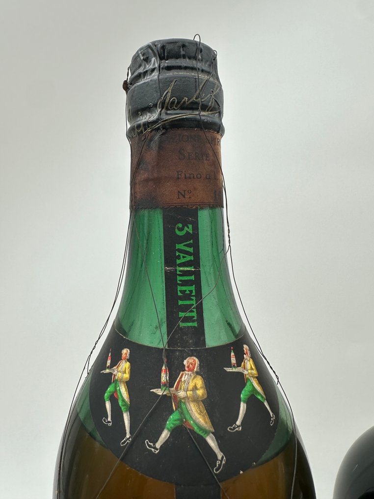 Sarti - 3 Valletti + 3 Valletti Riserva - Clips  - b. 1950-tallet - 1000cc,750cc - 2 flasker #1.0