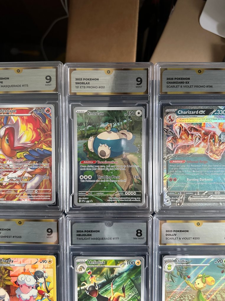 Pokémon - 9 Graded card - GG 9 - Various sets #1.0