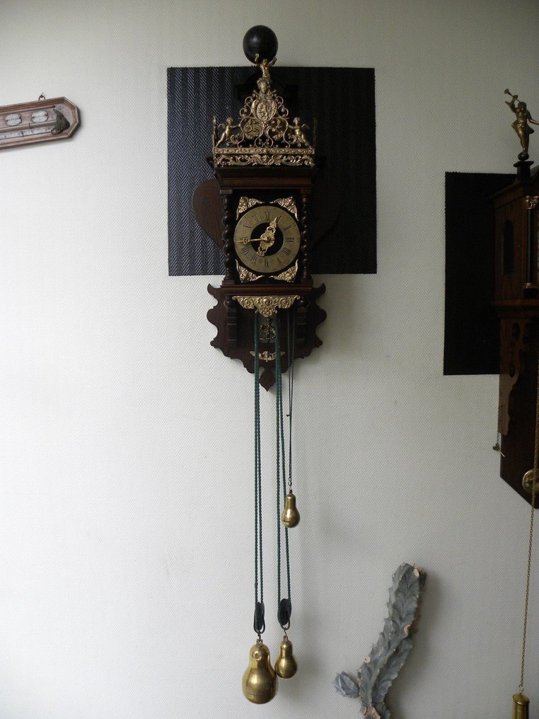 赞丹/桑斯时钟 -   铜, 木, 玻璃 - 1960-1970 #1.0