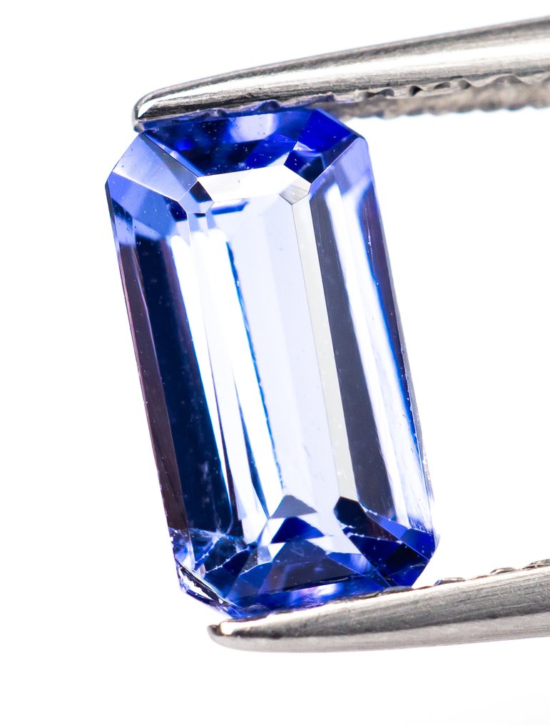Senza prezzo di riserva Tanzanite  - 0.96 ct - Bellerophon Gemlab - Blu violaceo #2.1
