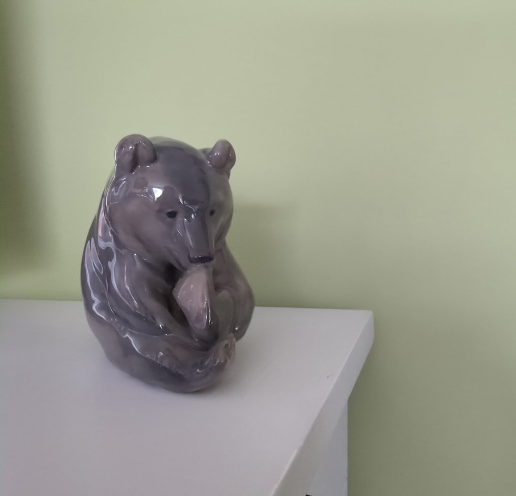 Royal Copenhagen - Αγαλματίδιο - Zittende beer - Πορσελάνη #4.3