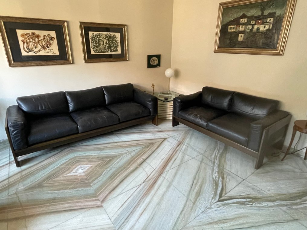 Gavina - Tobia Scarpa, Afra Scarpa - Szófa - Bőr, Fa #4.3