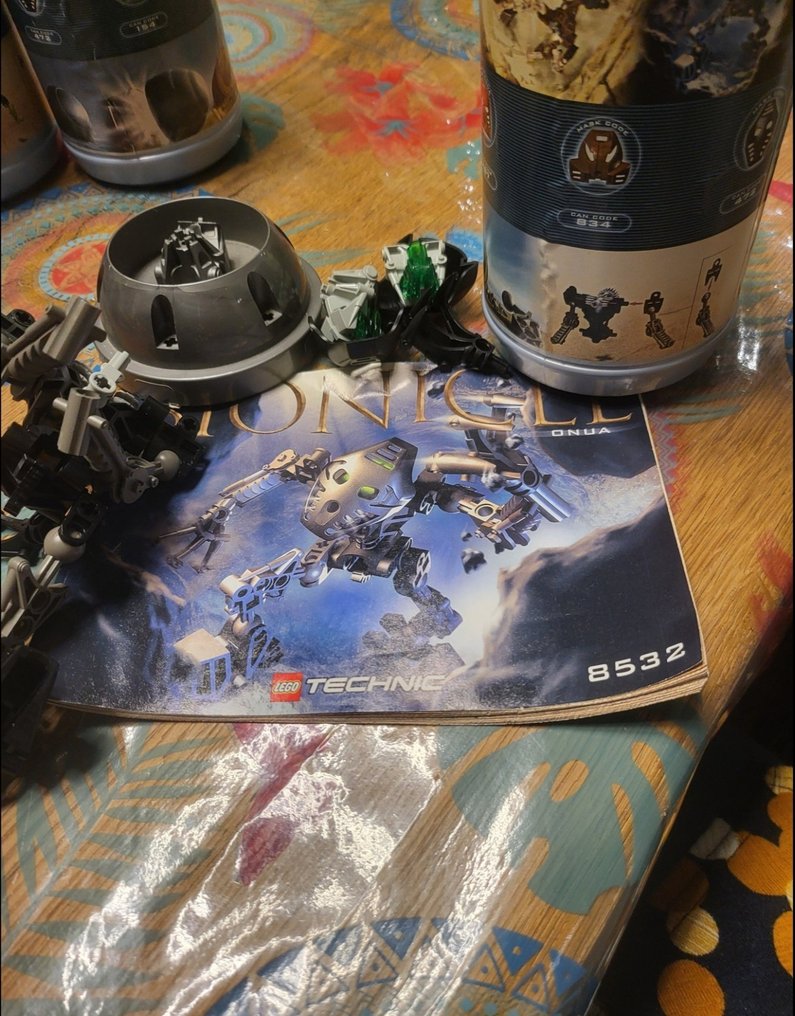 LEGO Set - Bionicle - Toa Mata canisters from the 2001, Pohatu, Kopaka, Tahu,Lewa #3.2