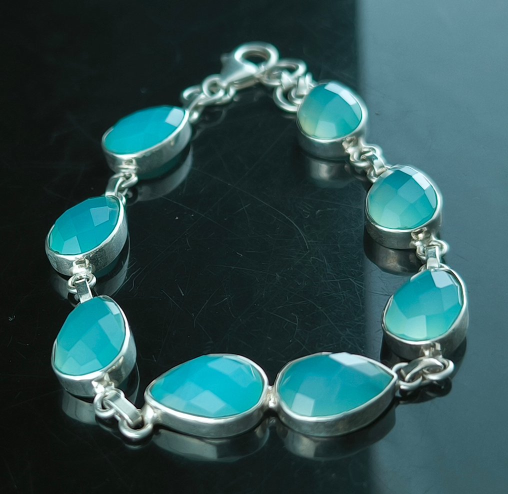 Χαλκηδόνιος - Ασημί - Βραχιόλι - Ασήμι 925 #3.2