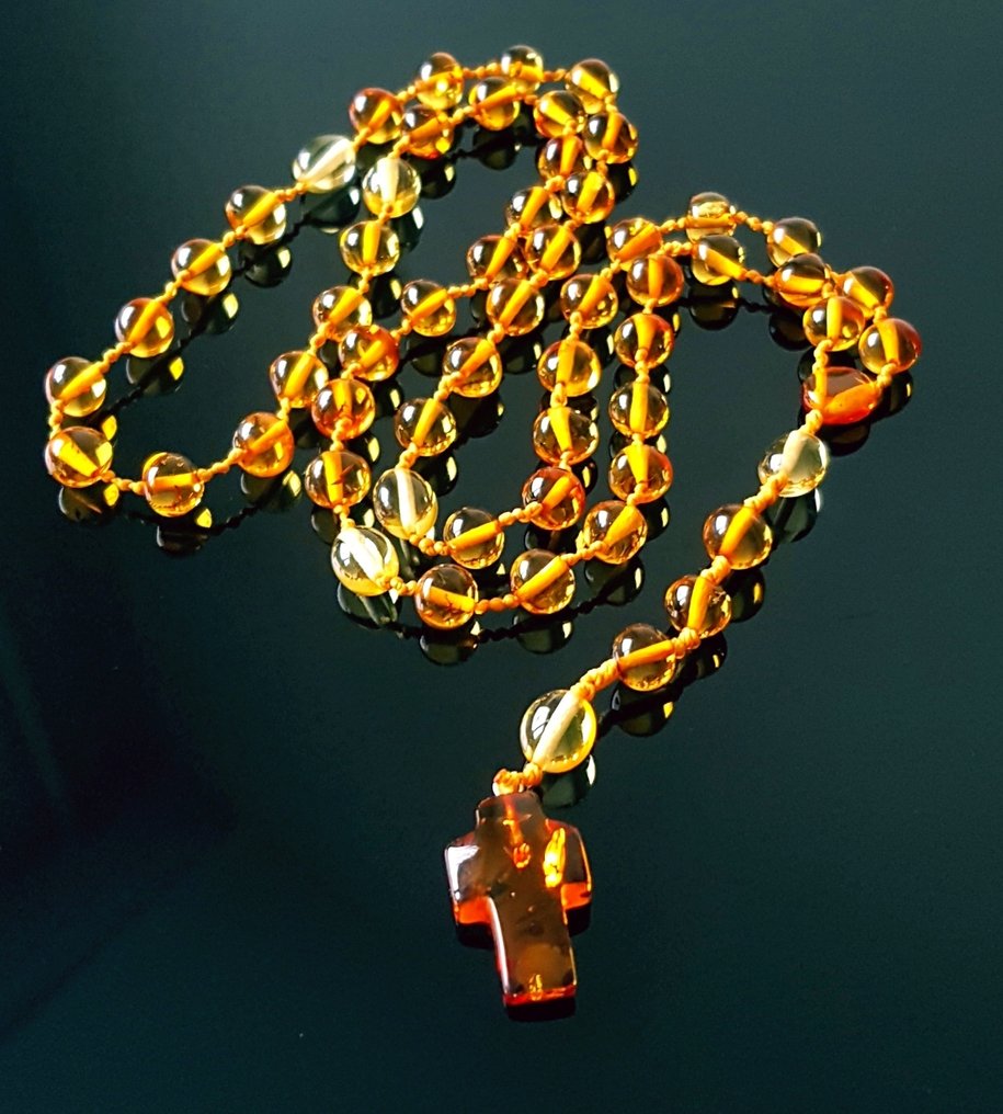  誦經念珠 - 琥珀, 波罗的海琥珀念珠 - 手工制作 - 2025  #2.1