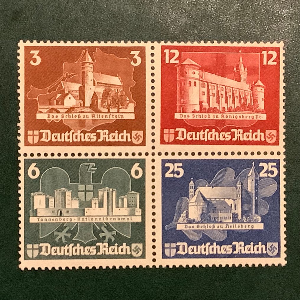 German Empire 1935 - Stamps from Ostropa block - Michel 576/579 #1.0