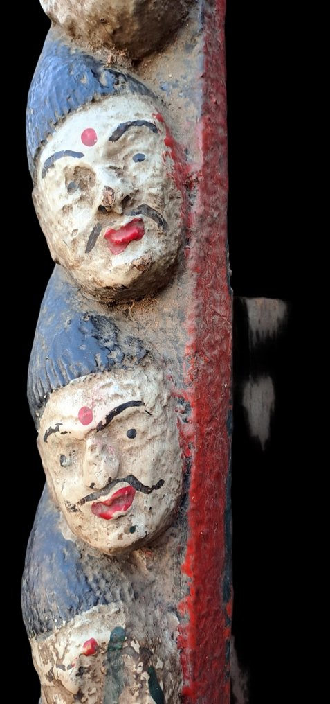 Ξύλινο στοιχείο πλαισίωσης πόρτας ναού - Νεπάλ - Early 20th century #1.0