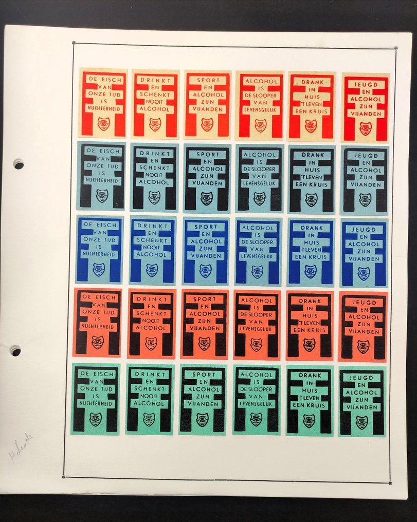 火柴盒 (430) - 大约有430个60年代的复古未展开火柴盒和标签（状态极佳） - 纸 - 荷兰 - 第二部分 #4.3