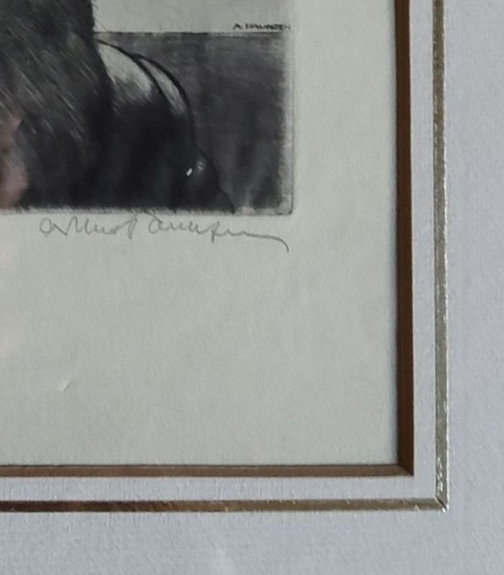 Arthur Paunzen (1890-1940) - handsigned and numb. etching, 1930 / SYMBOLISM #3.2