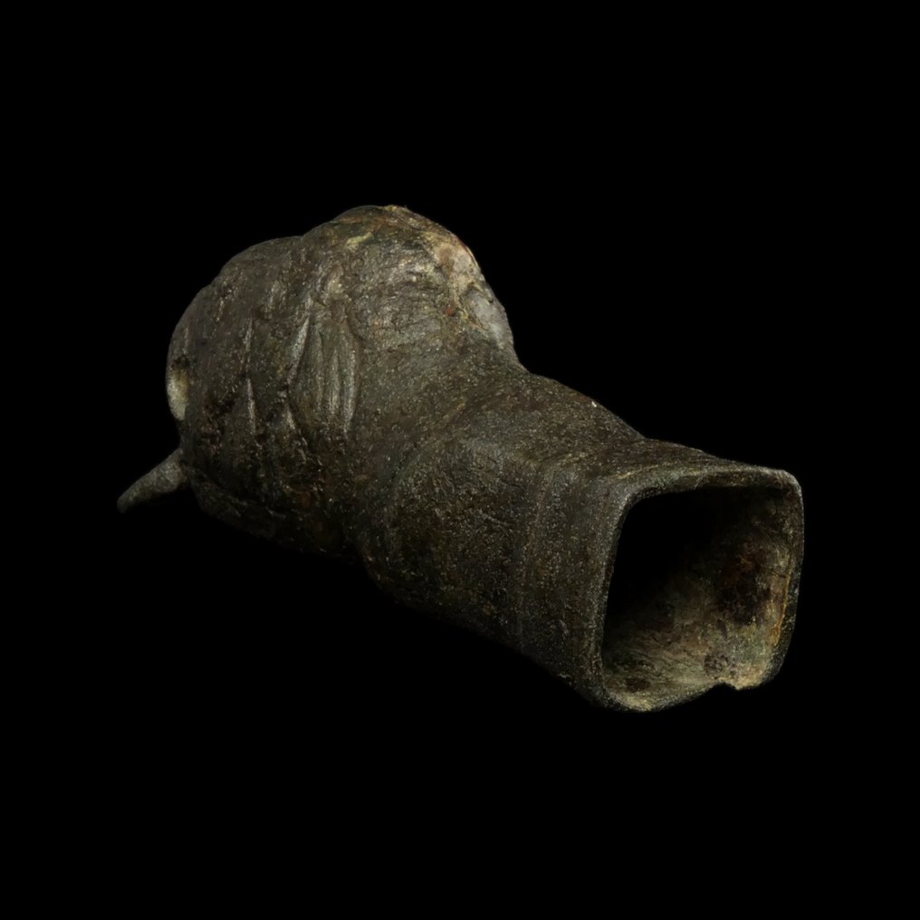 Αρχαία Ρωμαϊκή Χειριστήριο κλειδιού με κεφάλι λιονταριού #4.3