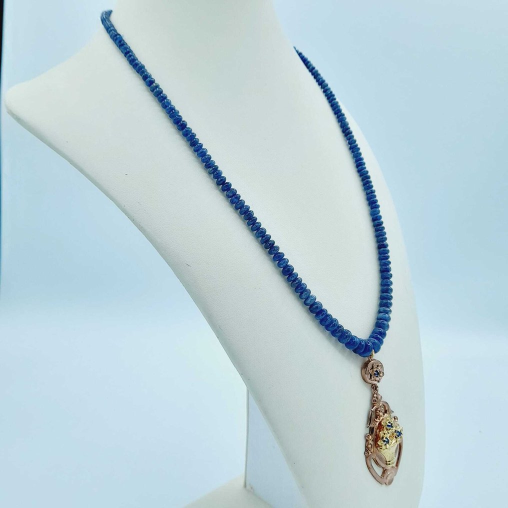 Sem preço de reserva - Colar com pingente - 18 K Ouro amarelo, Prata #2.1