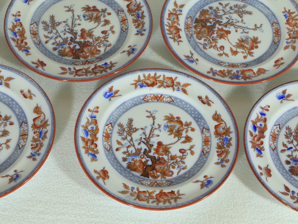 Petrus Regout - Piatto grande da portata (12) - Cedra - Porcellana color crema - Servizio da 12 piatti #2.1