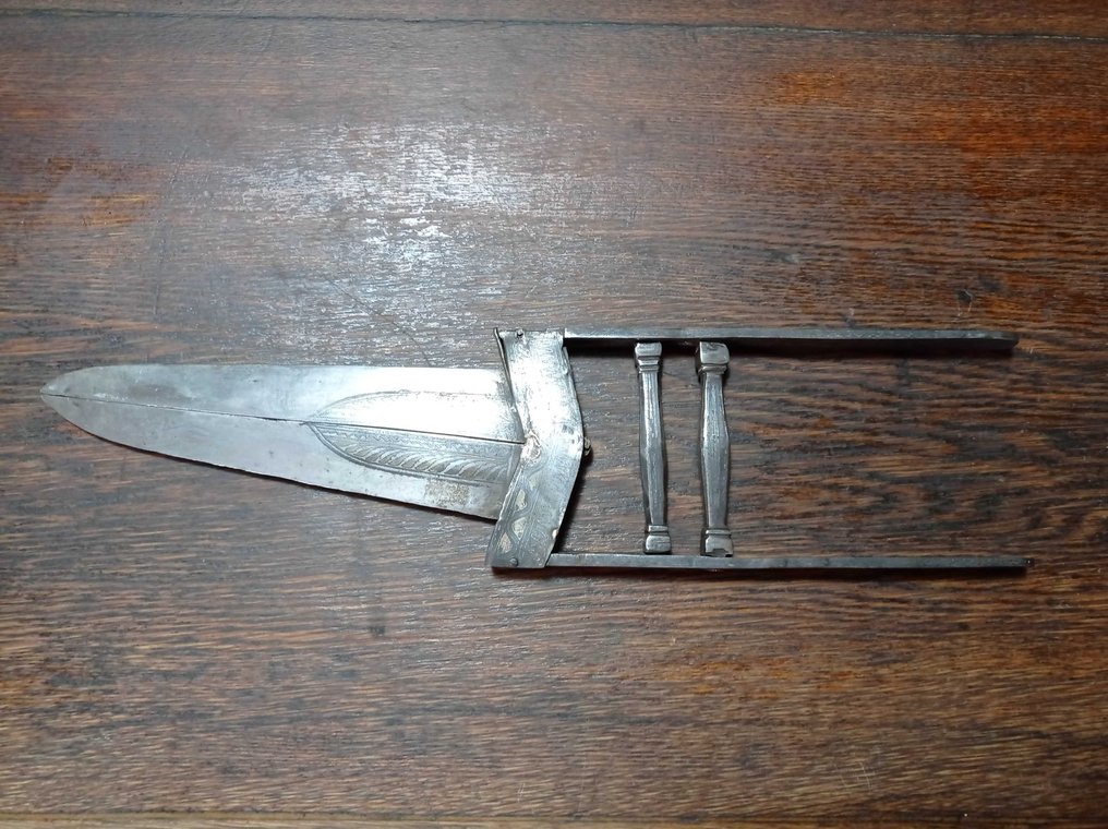 Großer Dolch oder KATAR mit doppelter Klinge – indo-persisch. - Katar - Indien #1.0