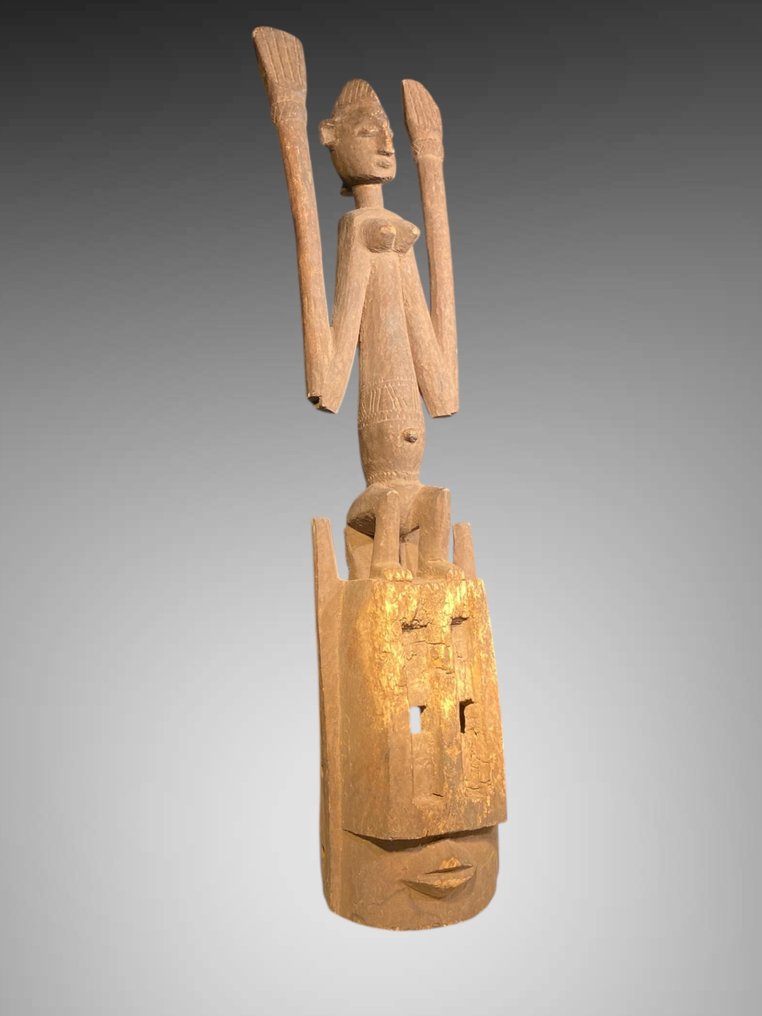 非常漂亮的 DOGON 面具（100厘米） - 多贡面具，举起的手臂 - Dogon - 马里 #2.1