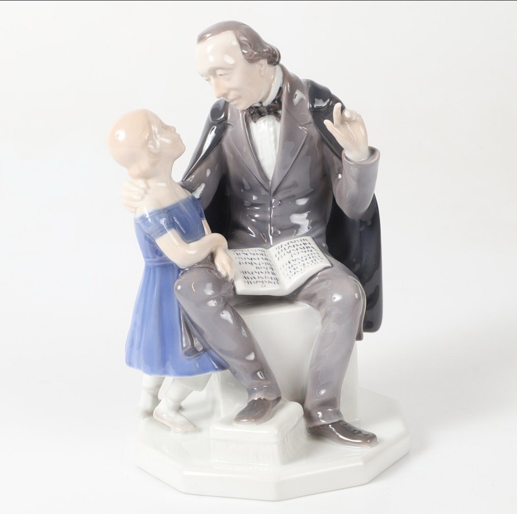 Bing & Grondahl - Szobrocska - Hans Christian Andersen - Porcelán #4.3