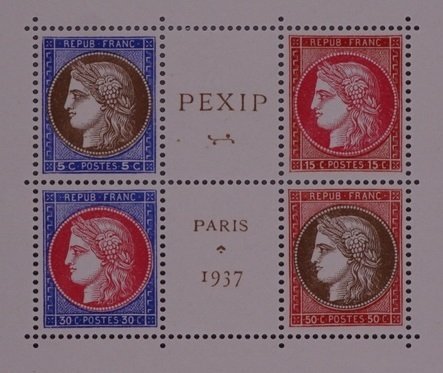 Francia 1937 - Exposición PEXIP París Block - Yvert Block 3 #2.1