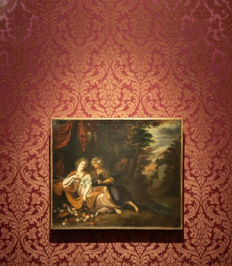 Willem Van Mieris (1662-1747), ......的追随者 - Vertumno e Pomona #2.1