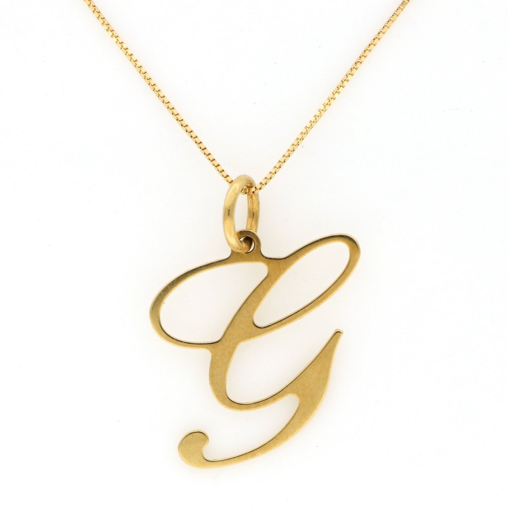 Ingen mindstepris - Halskæde med vedhæng - 18 kraat Gulguld #1.0