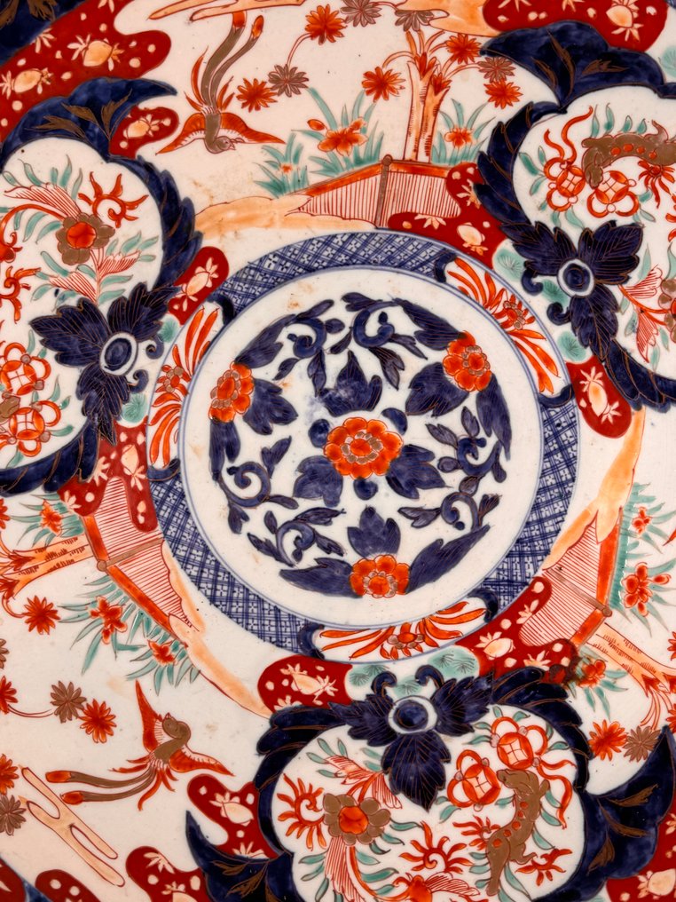 Plate - Porcelain - Large imari plate #1.0