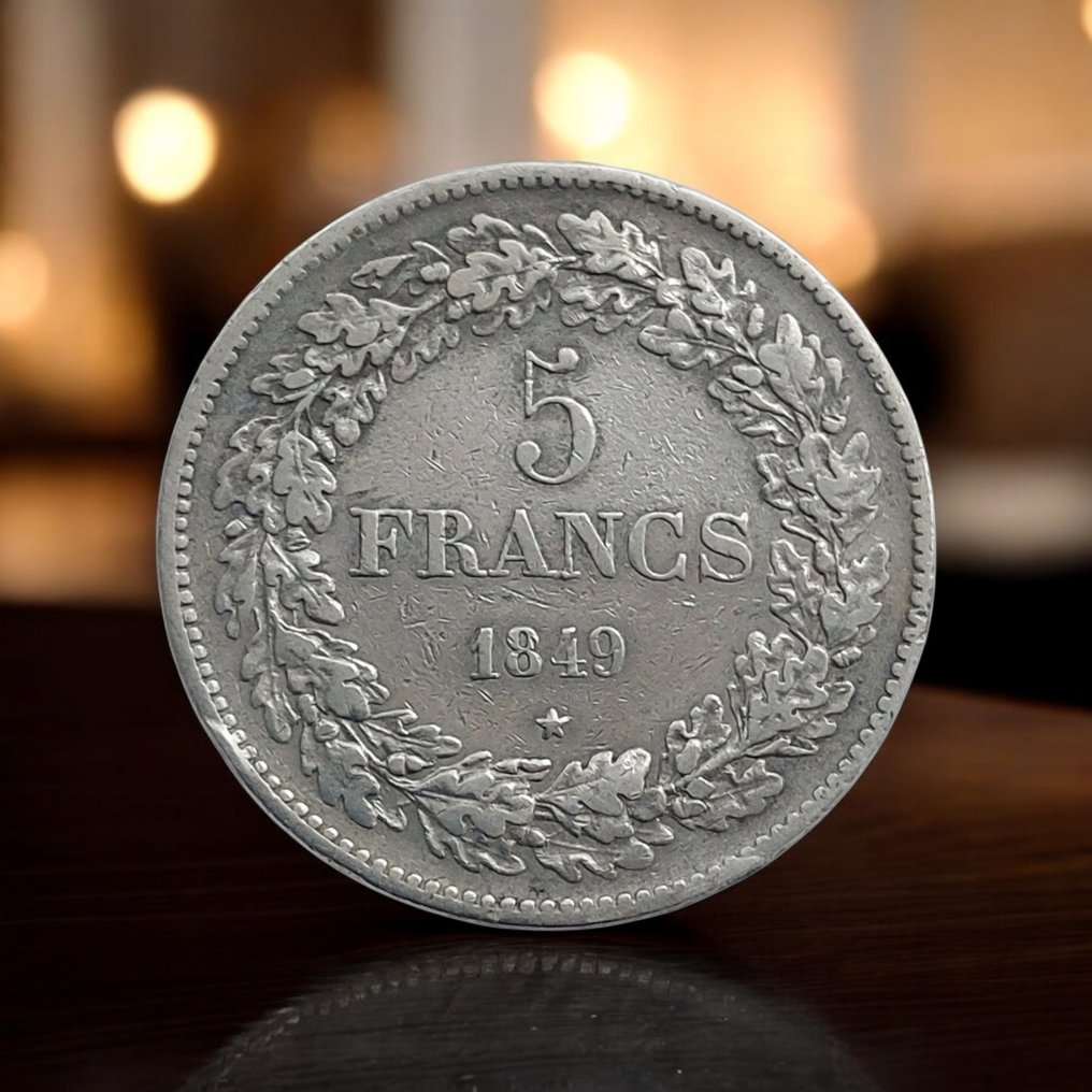 België. Leopold I. 5 Francs 1849 / Pos A (Zonder minimumprijs) #1.0