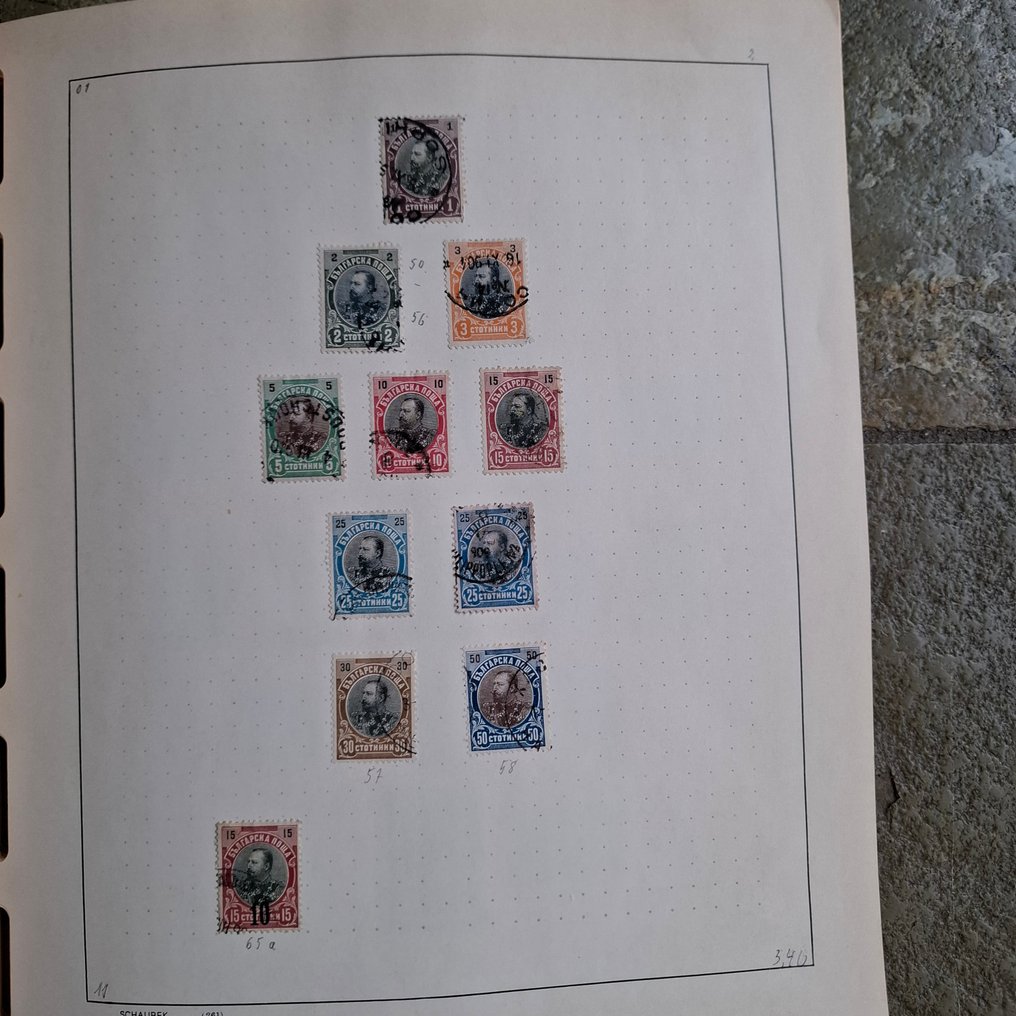 保加利亚 1881/2003 - 在两个旧的Schaubek Bande中，邮票/块和册的收藏 #4.3