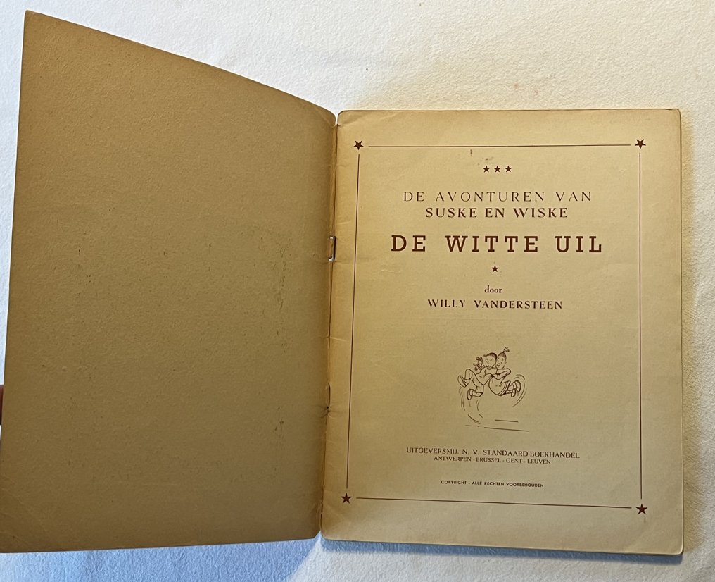 Suske en Wiske RV-7 - De Witte Uil - 1 Album - EO - 1950 #1.0