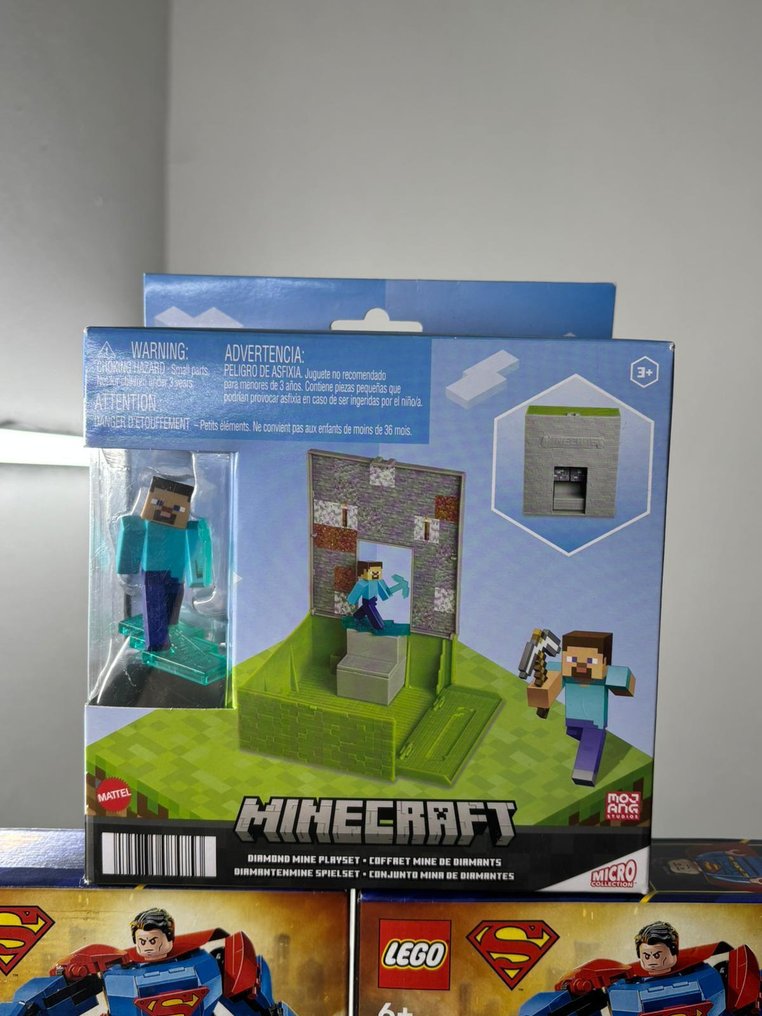 LEGO Set - DC Super Heroes, Minecraft - 76302 Superman™ Mech vs. Lex Luthor™ + Minecraft Diamond Mine Playset (Micro Collection) #2.1