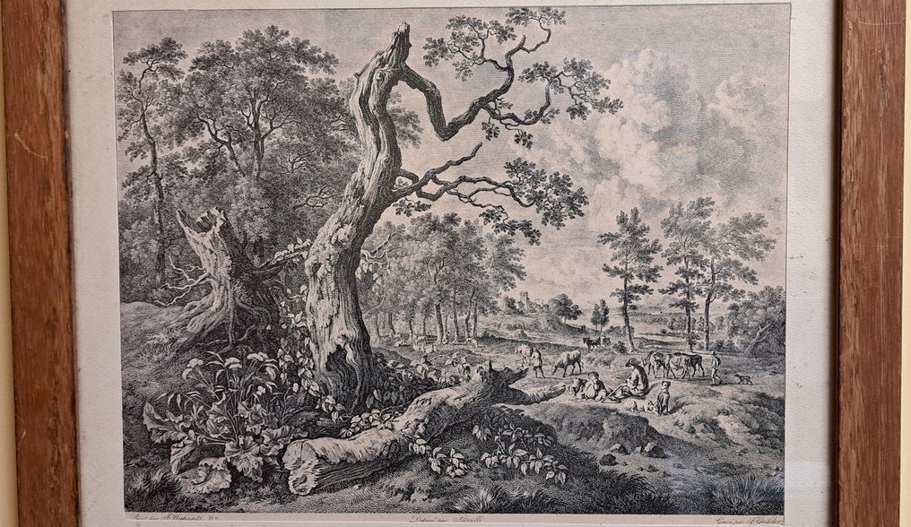 Anthonie Waterloo (1610-1690), after - Aert van der Neer (XVII) - Master olandese : 3 acqueforti paesaggi #1.0