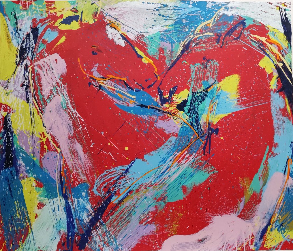 Nic Jonk (1928-1994) - Twee paarden #1.0