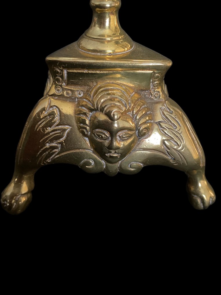 Soporte para velas (2) - Bronce dorado - Altaarkandelaars - 32 cm #1.0