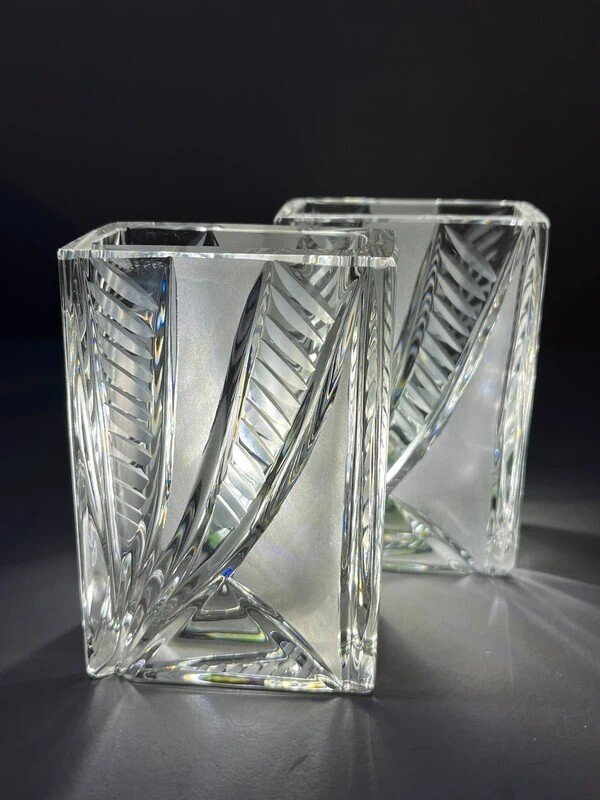 Cristal de Samobor - Wazon (2)  - Kryształ - Para wazonów #1.0