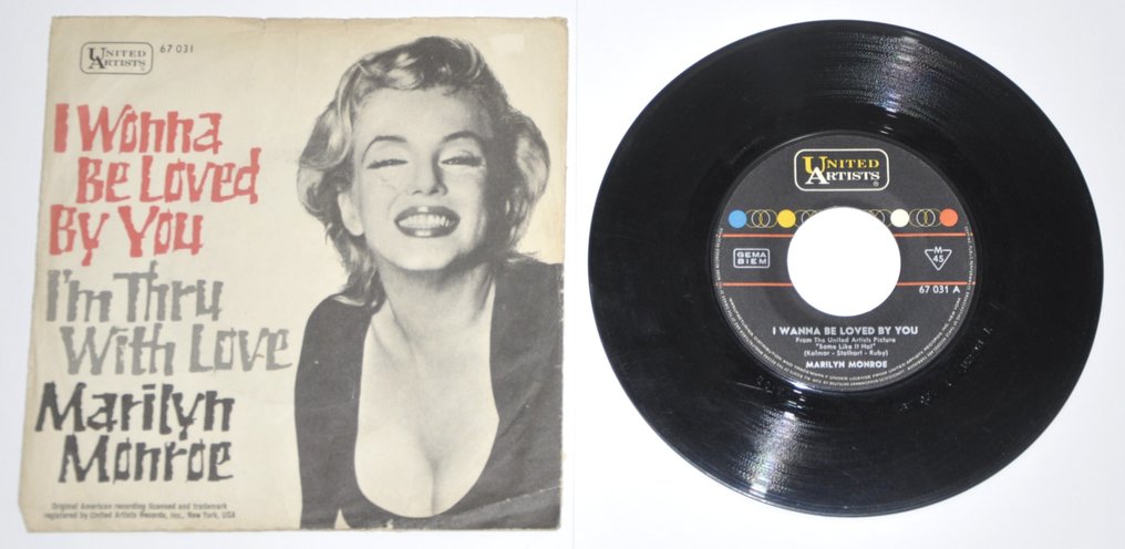 Marilyn Monroe - Curated collection with 18 x 7" singles + 1 special CD + 4 x 7" singles with Marilyn artwork - Multiple titles - 7" EP - 1959 #3.2