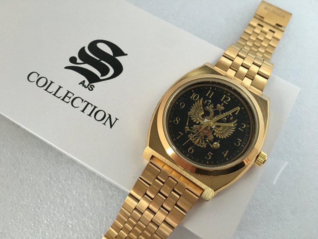 Rosja Herb Orzeł Dwugłowy Flaga Tarcza Zegarek - Unisex - 2020+ #1.0