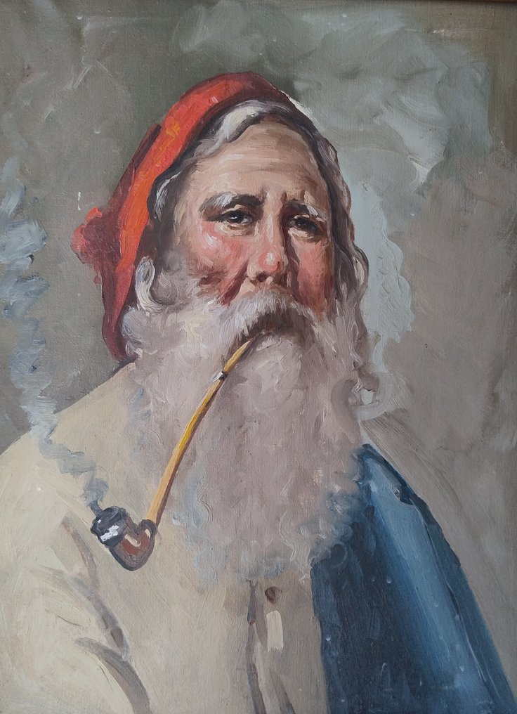 義大利學派 (XX) - Anziano con pipa #1.0
