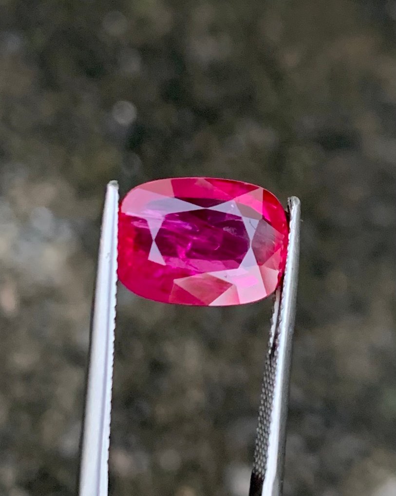 1 pcs  Κόκκινο Ρουμπίνι  - 5.10 ct - Gem research Swiss Lab (GRS) - Φυσικός ρουμπί Μογκόκ, Μπούρμα. #2.1