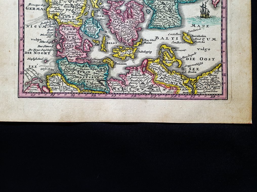 Europa - Norte da Europa / Escandinávia / Dinamarca / Copenhague / Skagen; Christopher Weigel & David Kohler - Daniae Descriptio - 1701-1720 #3.2