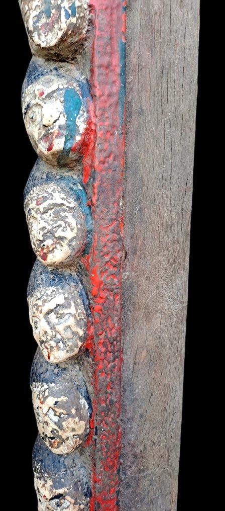 Ξύλινο στοιχείο πλαισίωσης πόρτας ναού - Νεπάλ - Early 20th century #4.3