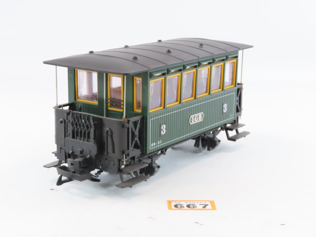 LGB G - 3040 - 模型火车客运车厢 (1) - 两人座客车厢，第三等级 - LBM. St E #3.2