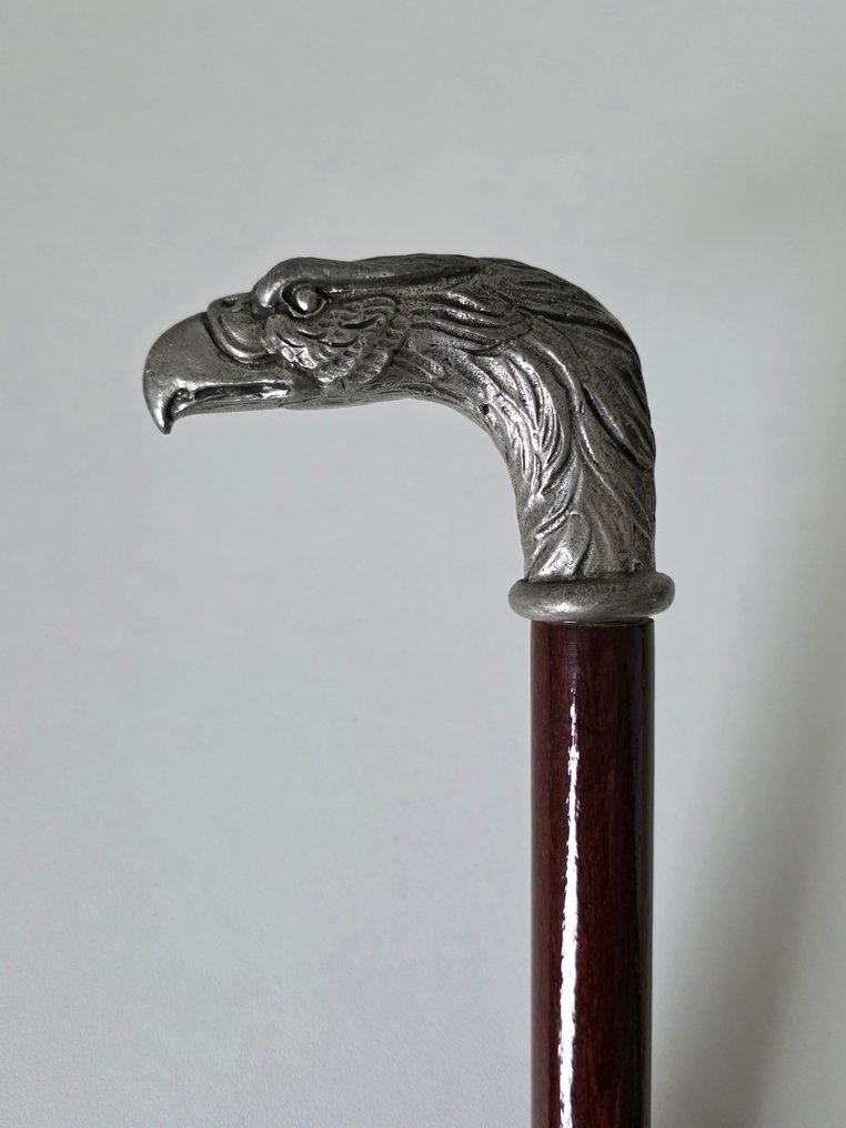 4 Stuks Bastone da passeggio - Argento, Legno, Metallo, Placcato argento #4.3